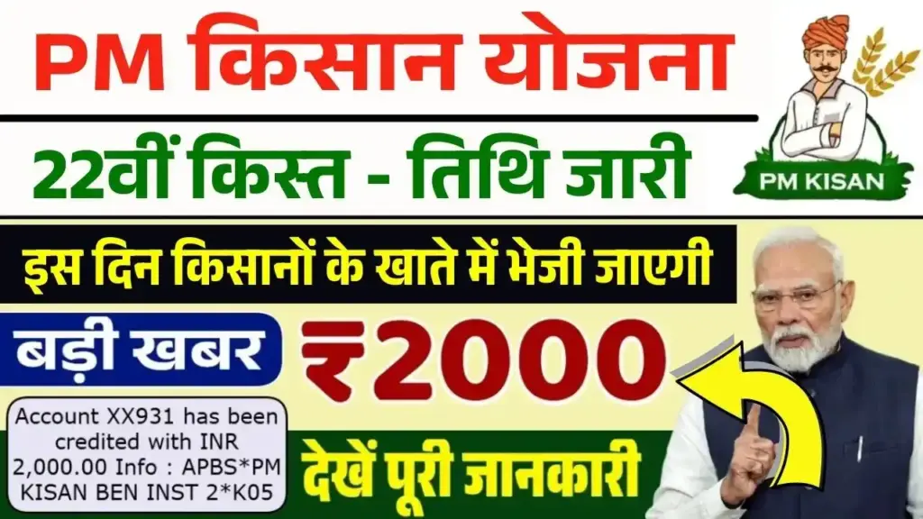 PM Kisan 22th Installment Date 2026